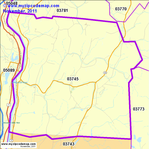 map of 03745