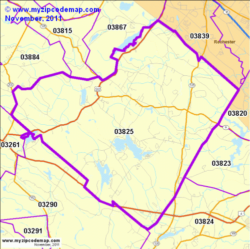 map of 03825