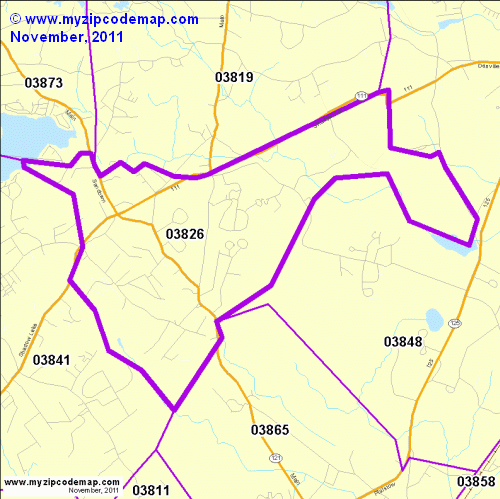 map of 03826