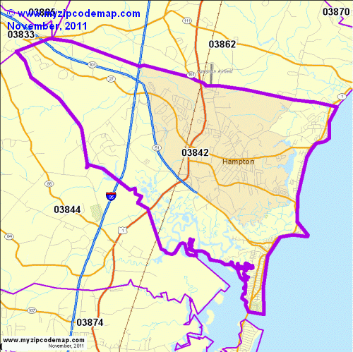 map of 03842