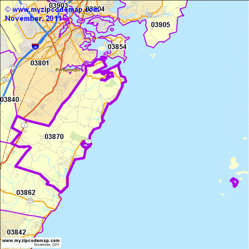 map of 03870