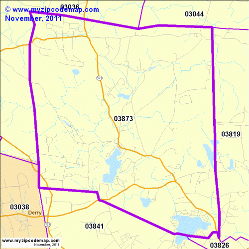 map of 03873