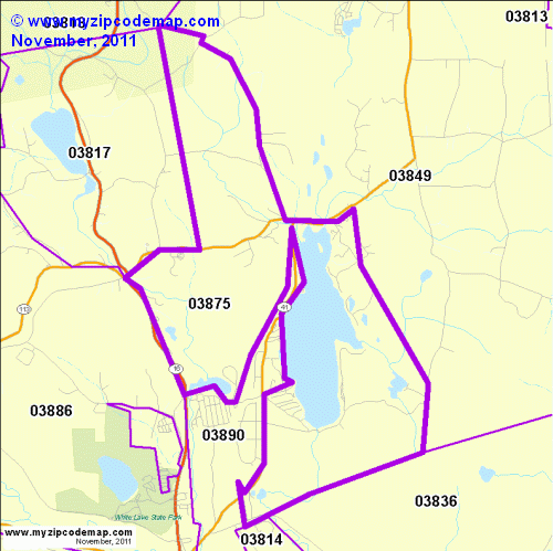 map of 03875