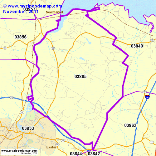 map of 03885