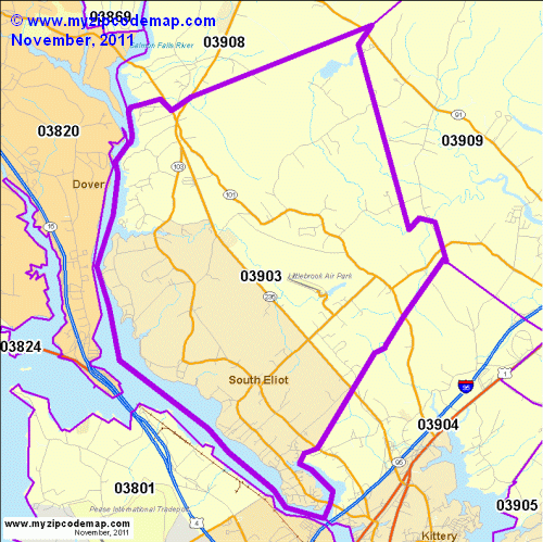 map of 03903