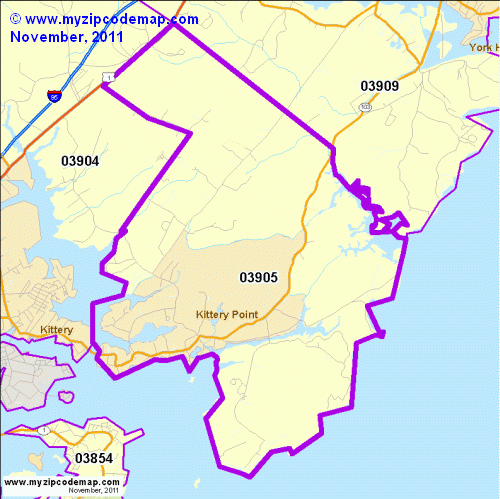 map of 03905