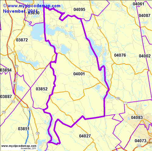 map of 04001