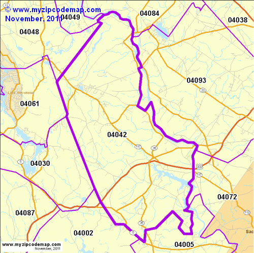 map of 04042