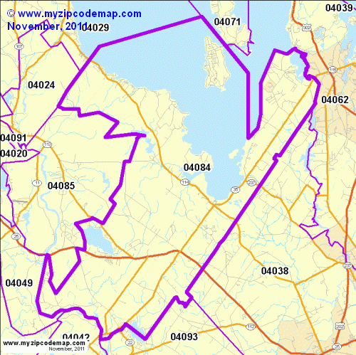 map of 04084