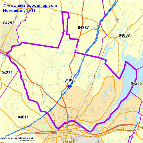 map of 04086