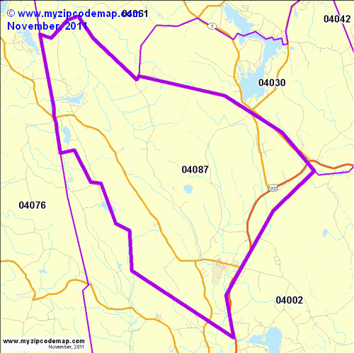 map of 04087