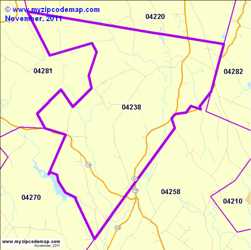 map of 04238