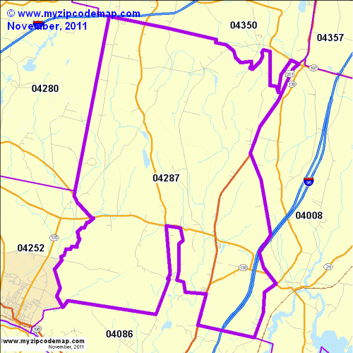 map of 04287