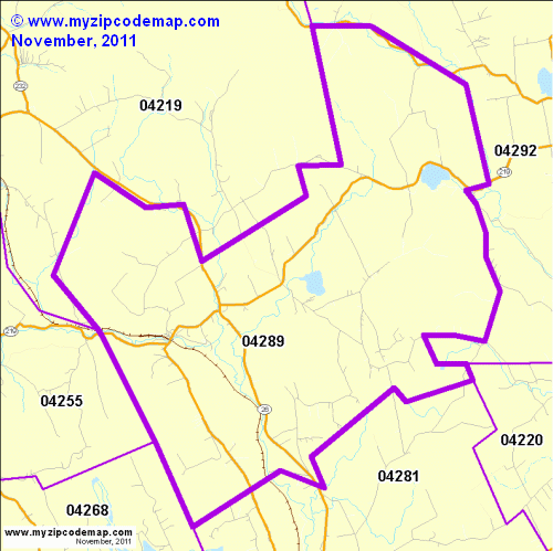 map of 04289
