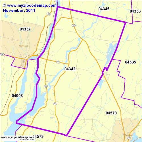 map of 04342