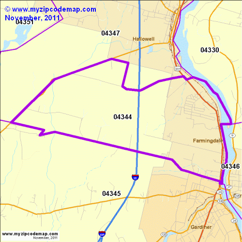 map of 04344
