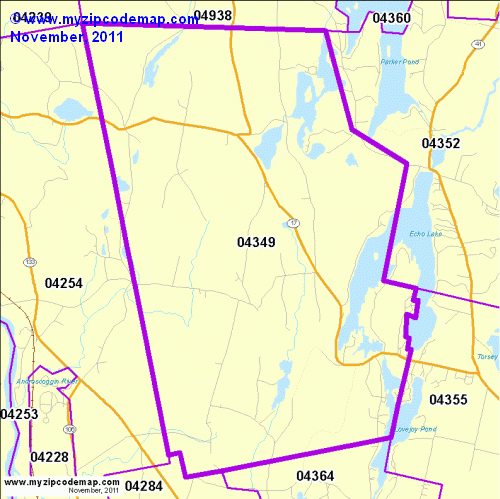 map of 04349