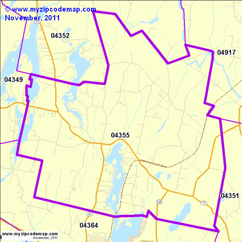 map of 04355