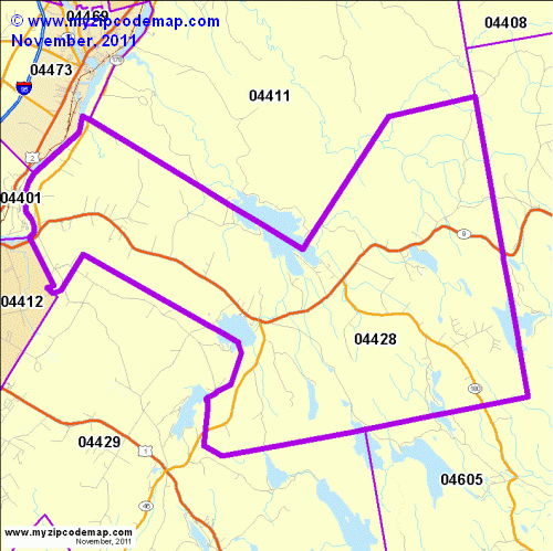 map of 04428