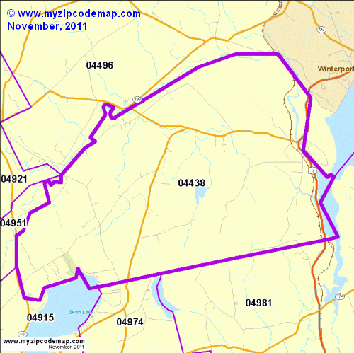 map of 04438