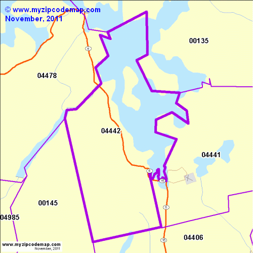map of 04442