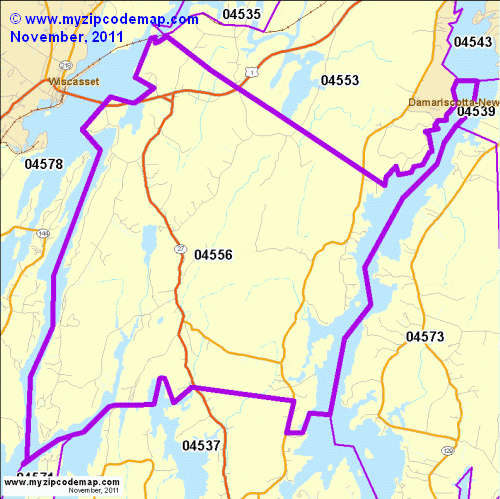 map of 04556