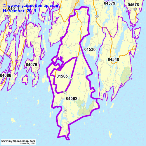 map of 04562
