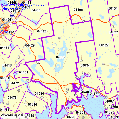 map of 04605