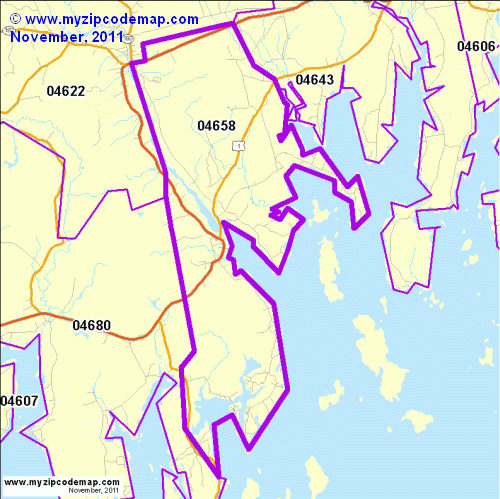 map of 04658