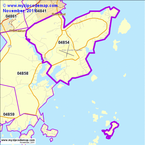 map of 04854