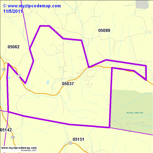 map of 05037