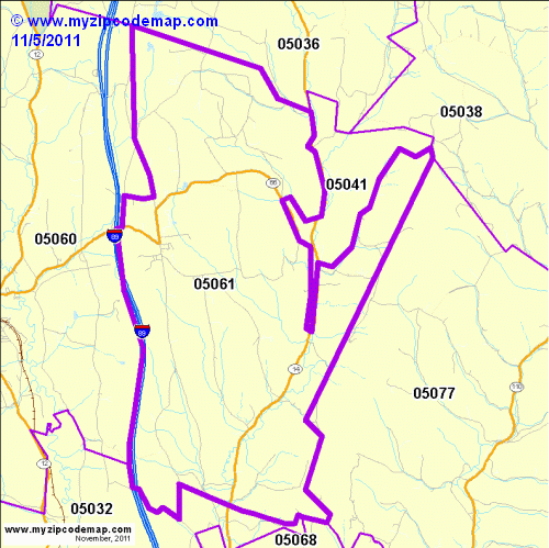 map of 05061