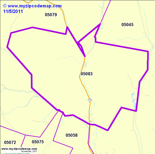 map of 05083