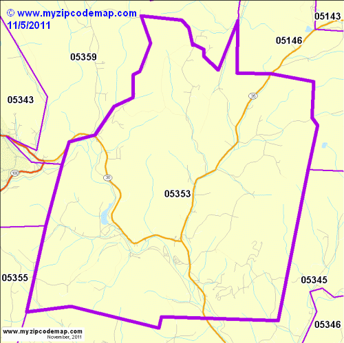 map of 05353
