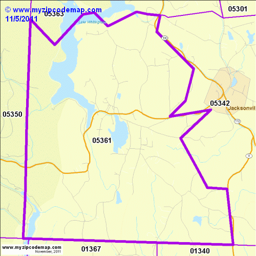 map of 05361