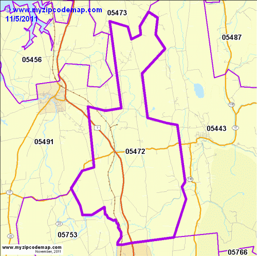 map of 05472