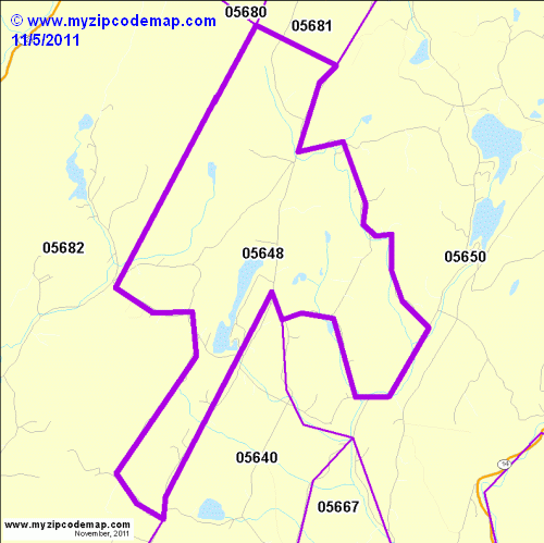 map of 05648