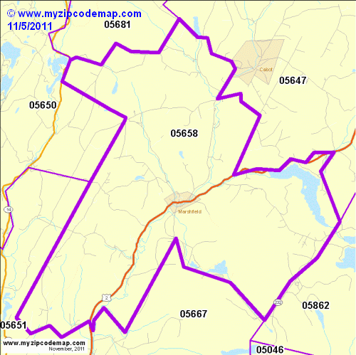 map of 05658