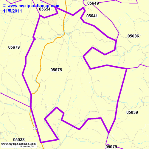 map of 05675