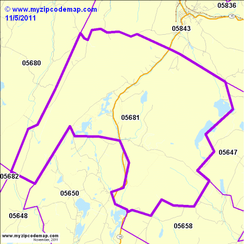 map of 05681