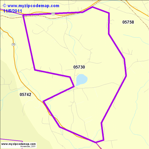 map of 05730