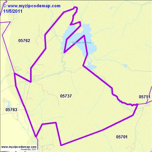 map of 05737