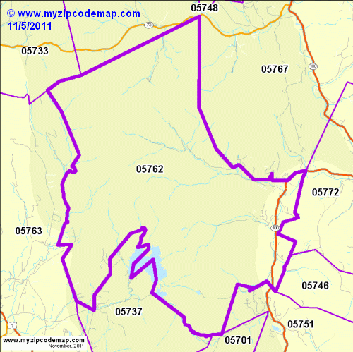 map of 05762