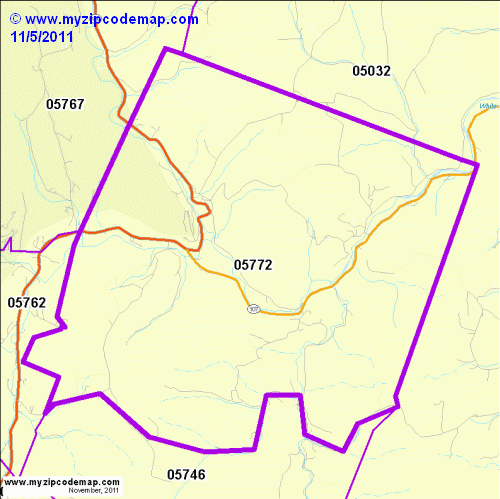 map of 05772