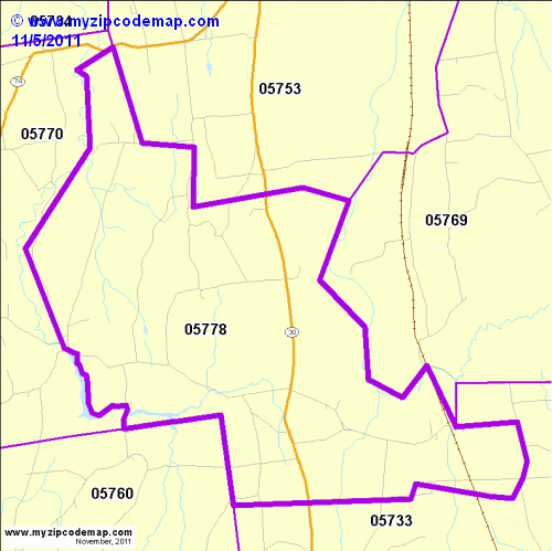 map of 05778
