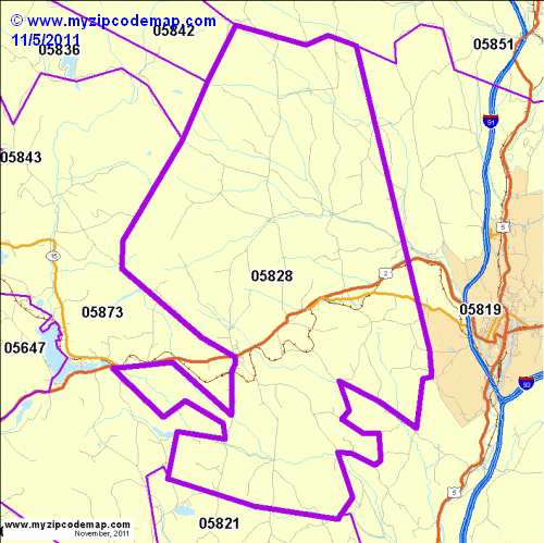map of 05828