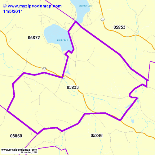 map of 05833