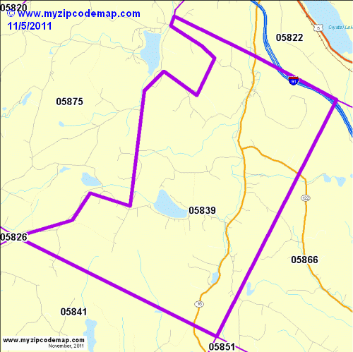 map of 05839