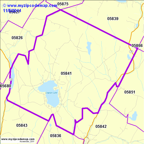 map of 05841