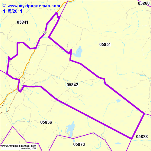 map of 05842